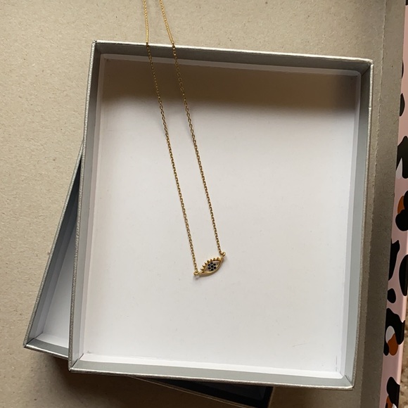 Estella Barlett Happy Thoughts Eye Pendnt Necklace - Picture 2 of 3